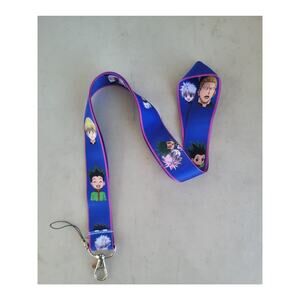 Japanese Anime Hunter X Hunter Neck Lanyard & Clip purple Fabric One Size Unisex